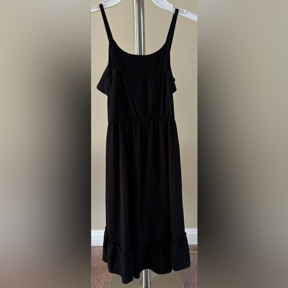 The Children’s Place Girls Fit & Flare Black Summer Ruffle Flounce Hi-Low Dress - Picture 5 of 16